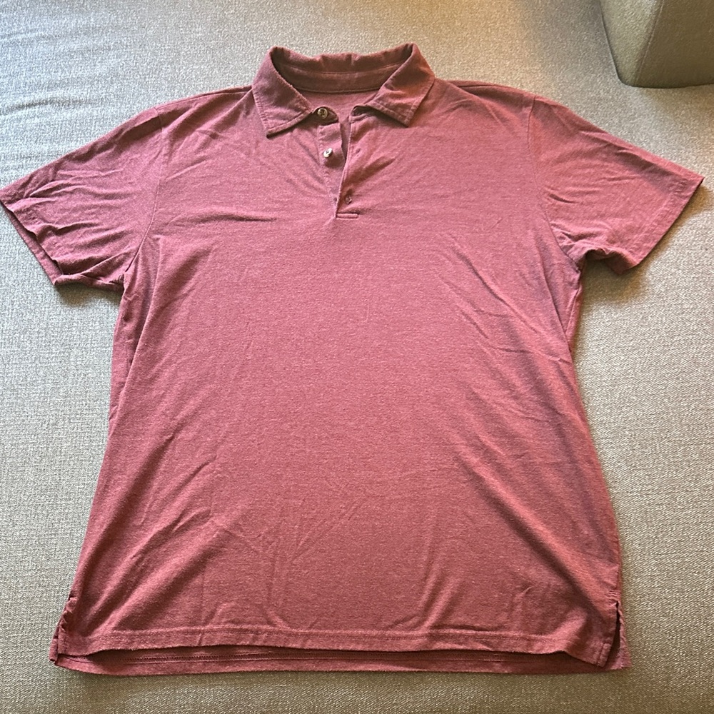 Men's Burgundy Polo Shirt